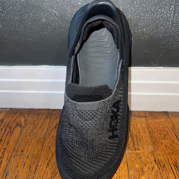 Hoka One Restore TC Black Women 8 Slip on Shoes Gray Black Mens 7 - Picture 5 of 7